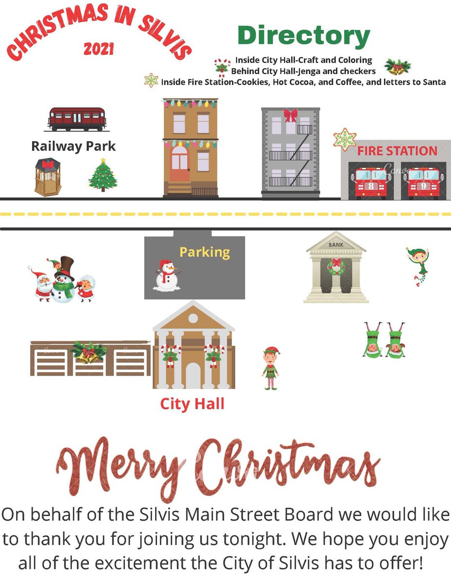CityOfSilvis's tweet photo. Join us Saturday night for Christmas in Silvis

Get in the holiday spirit with many activities for you and your family while in downtown Silvis! https://t.co/UkEyKgKnrp