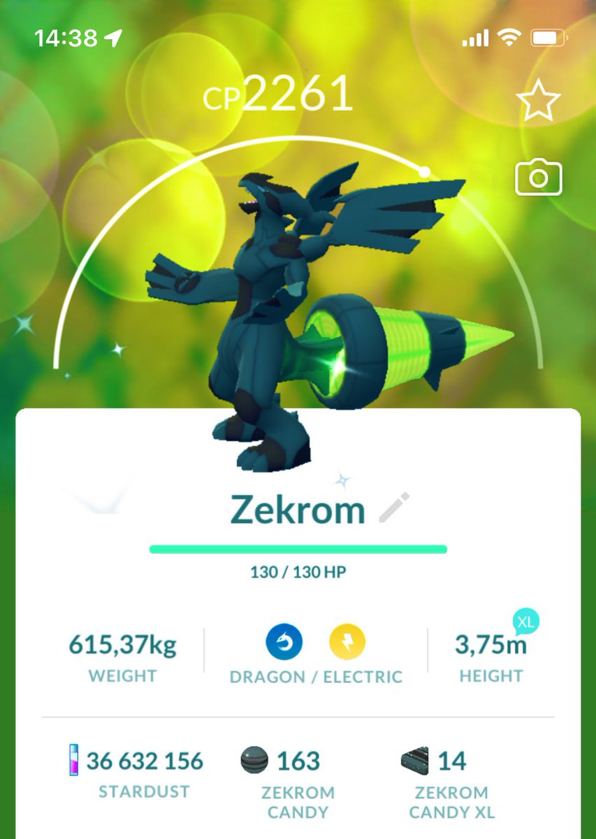 CoolCatHat1's tweet photo. Second 100% Zekrom 🎉🥳✨#Pokemon https://t.co/YEcCzbCYjJ