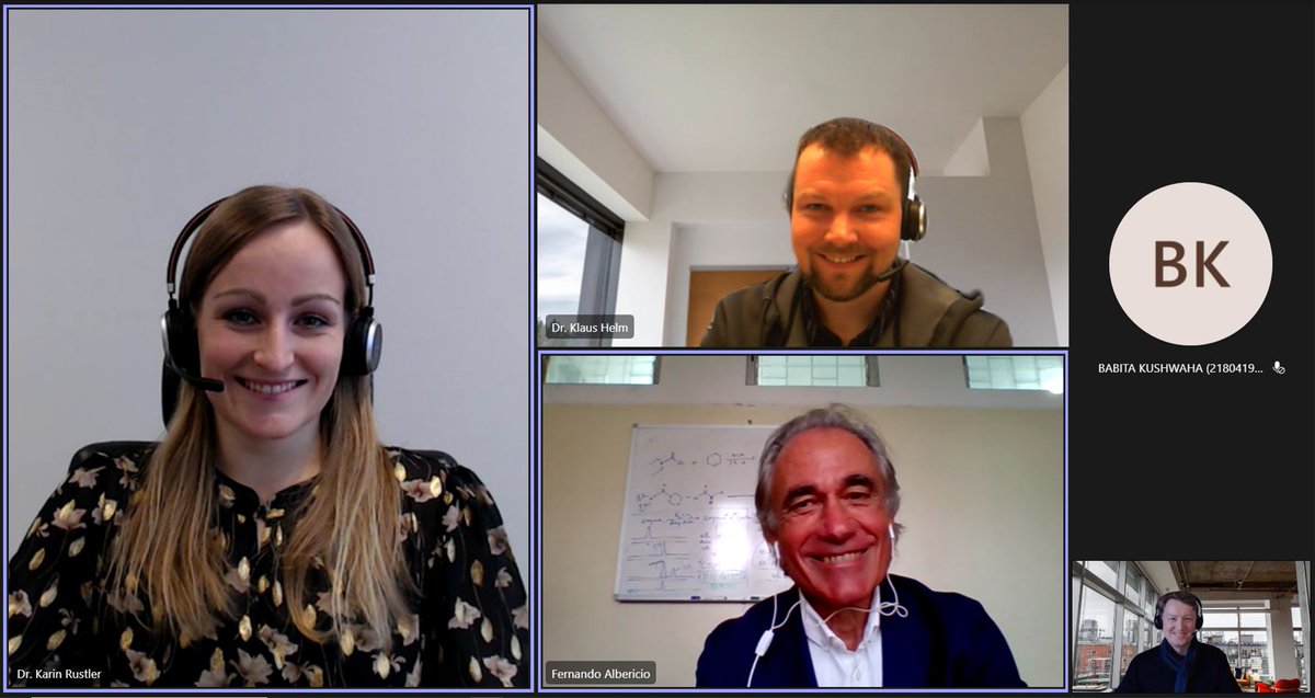 IrisBiotechGmbH's tweet photo. Getting ready for our third online workshop on “𝗔𝗱𝘃𝗮𝗻𝗰𝗲𝘀 𝗼𝗻 𝗖𝘆𝘀𝘁𝗲𝗶𝗻𝗲 𝗣𝗿𝗼𝘁𝗲𝗰𝘁𝗶𝗻𝗴 𝗚𝗿𝗼𝘂𝗽𝘀” featuring Prof. Fernando Albericio. @FAlbericio

Still want to join? Register here! 
https://t.co/5aRXxWdFpG

#irisworkshopseries https://t.co/zf1kuCuiHa