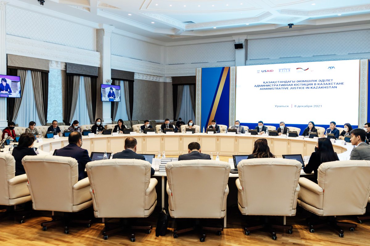 ABARuleofLaw's tweet image. As part of our @USAID-funded #Kazakhstan Rule of Law Program, a regional seminar on administrative justice was held today in Uralsk, Kazakhstan. This seminar assists to ensure the uniform application of the #administrativecode in all regions of Kazakhstan.