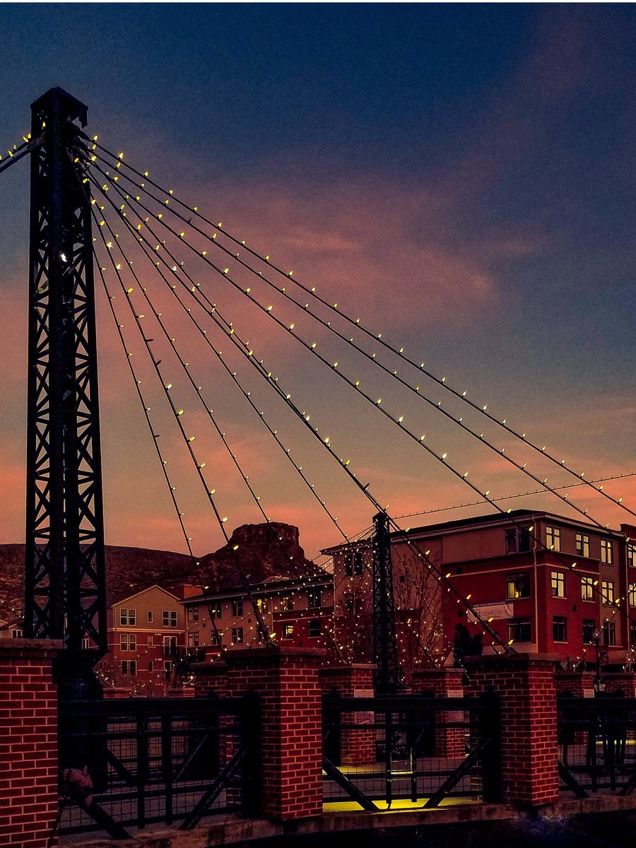 Golden’s gleaming Washington Avenue bridge is a tiny part of this small town’s huge holiday lighting display.
Can’t make it for Christmas? The City of Golden keeps its charming lights on for romance until Valentine’s Day. @VisitGoldenCO
#GoldenCO #VisitColorado #RomanticHolidays