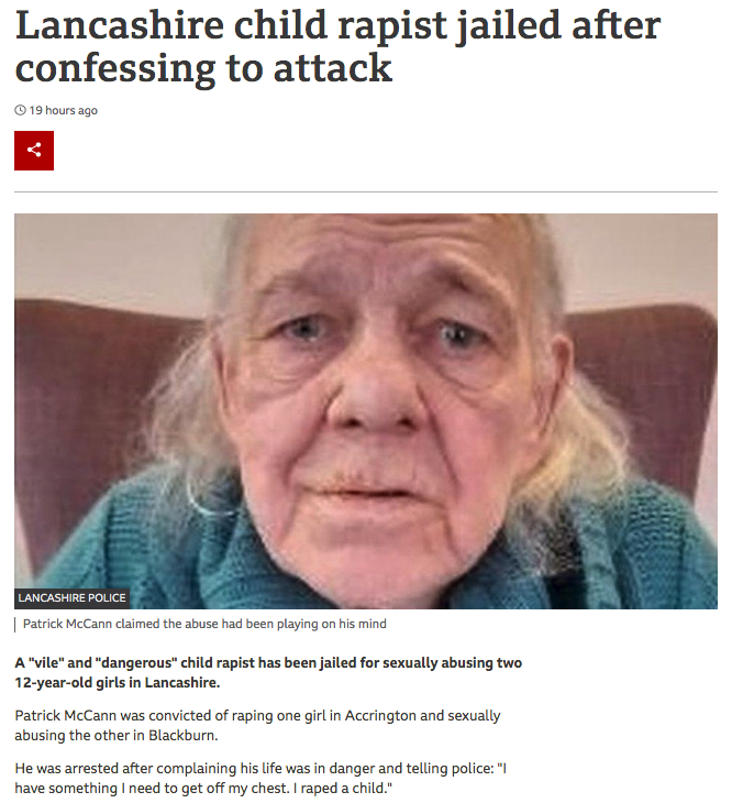 ripx4nutmeg's tweet photo. How the BBC reports on a male paedophile who identifies as a woman when it's working with Stonewall V how the BBC reports on a male paedophile who identifies as a woman when it's no longer working with Stonewall https://t.co/WKLMDlwWfE