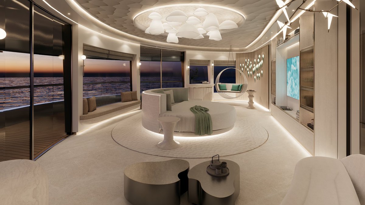 designetal's tweet photo. ALICE – 98M BY DASHA MORANOVA DESIGNS

https://t.co/B16dtX10Zm

Dasha Moranova Designs are shortlisted for Yacht Concept Interior Design Award in The International Yacht &amp; Aviation Awards 2022.

#yachtinteriors #interiors #yachtconcept #lurssenshipyard #conceptdesign #IYA22 https://t.co/S61YLzIFCV