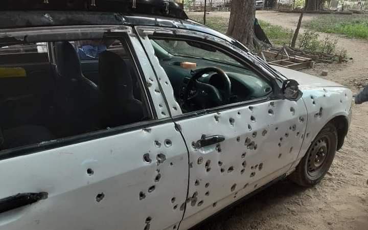 A car driving by a civilian was shot multiple times by Myanmar’s junta at near Myaing industrial estate in Magway region. The driver, U Htay Mg was dead on the spot at the scene.   #EndImpunity #Dec8Coup #WhatsHappeningInMyanmar