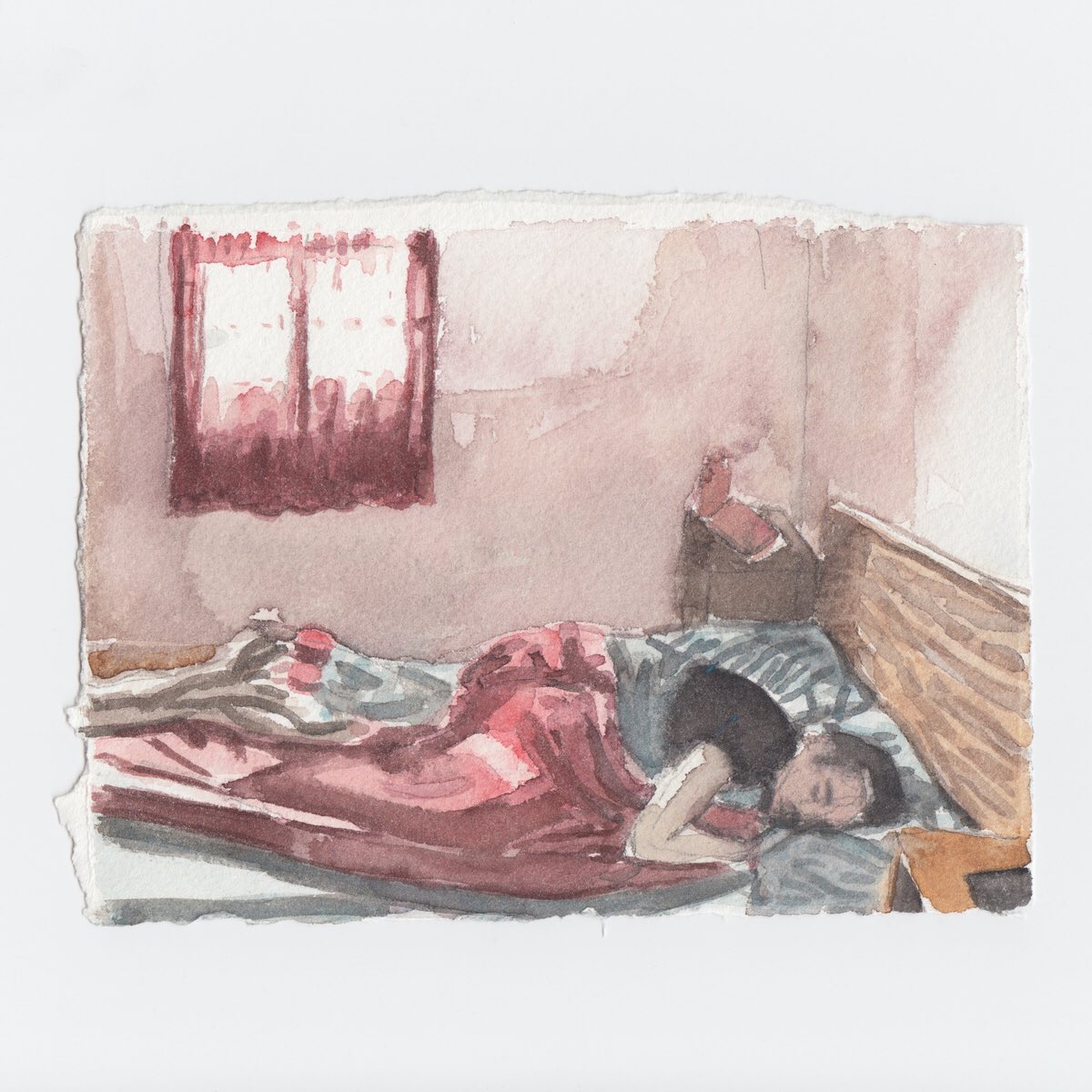drawernyc's tweet photo. Polina Barskaya
"Untitled," 2018
Watercolor on paper
4.5 x 6 inches
#polinabarskaya https://t.co/ROkCfnd2jN