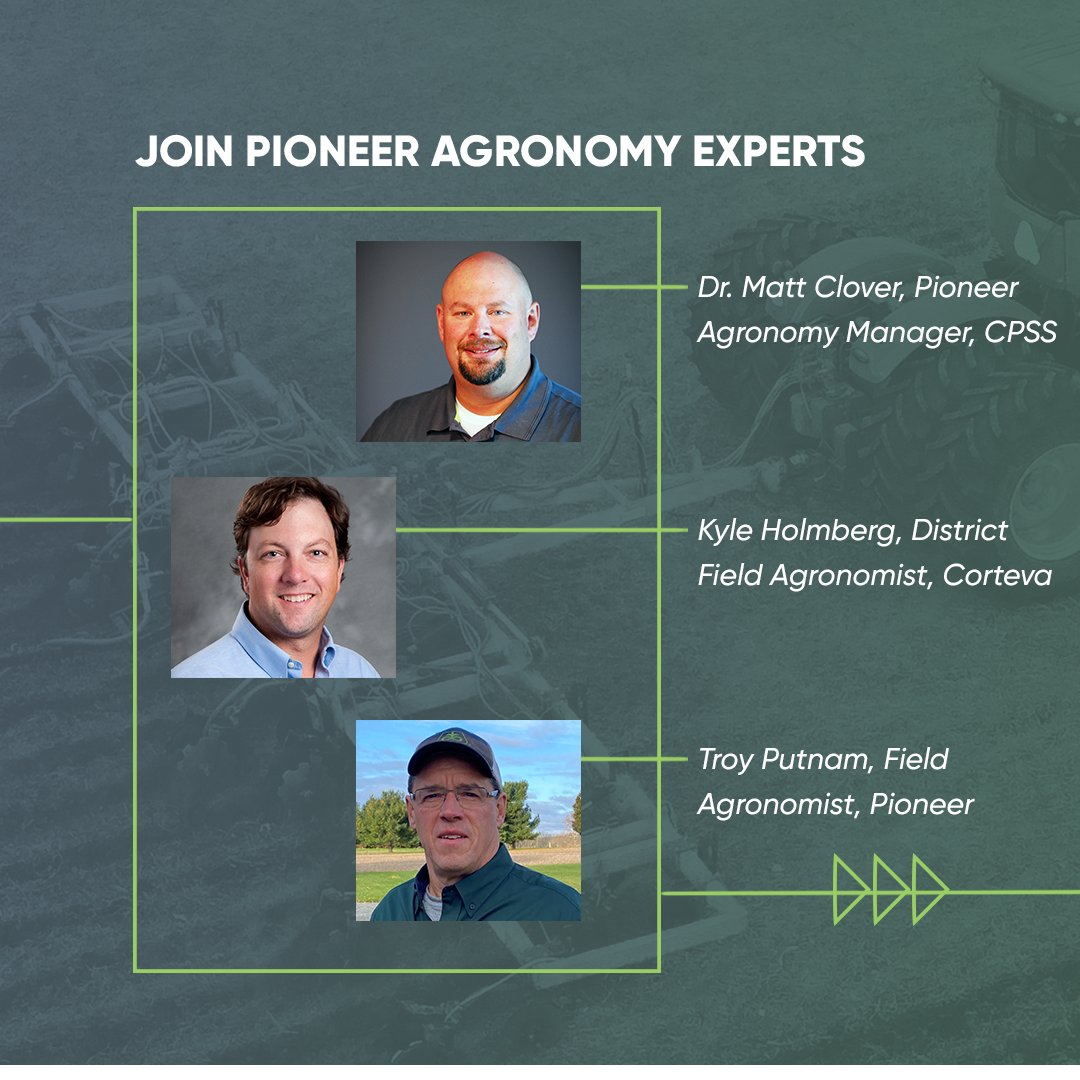 PioneerSeeds's tweet photo. If you're chasing higher yields in #Grow22, stop by this #ForwardThinkingFarming webinar to learn how to use the Pioneer® Yield Pyramid™ decision tool. @Put_Ag, Dr. Matt Clover & Kyle Holmberg will discuss how they've used it to make practical, step-change decisions.