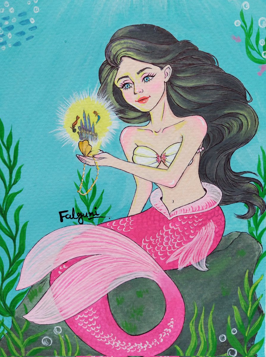 Falguni_art's tweet photo. "Melody" from the little mermaid 2, return to the sea ๐ ๐
#disneyillustration #marmaid #disneyedits #artworld #sketchbook #gouachepaints https://t.co/1uVbEOeO2a