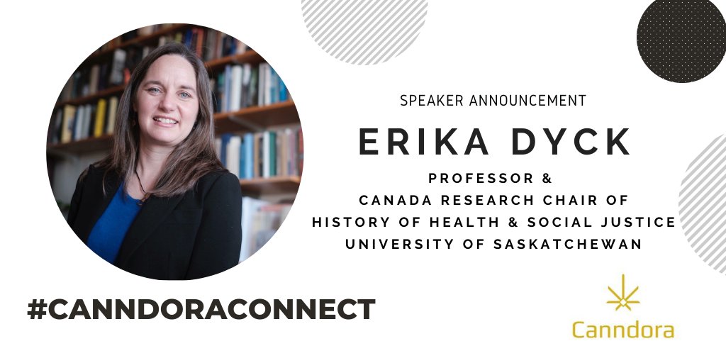 CanndoraConnect's tweet photo. We are excited to have Erika Dyck moderate our "State of Psychedelics" panel!  

@erikadyckhist is a Professor and a Canada Research Chair in the History of Health &amp; Social Justice at the University of Saskatchewan. 

Tickets are still available!
https://t.co/9eydVwyfan https://t.co/R5gi8s7xy1