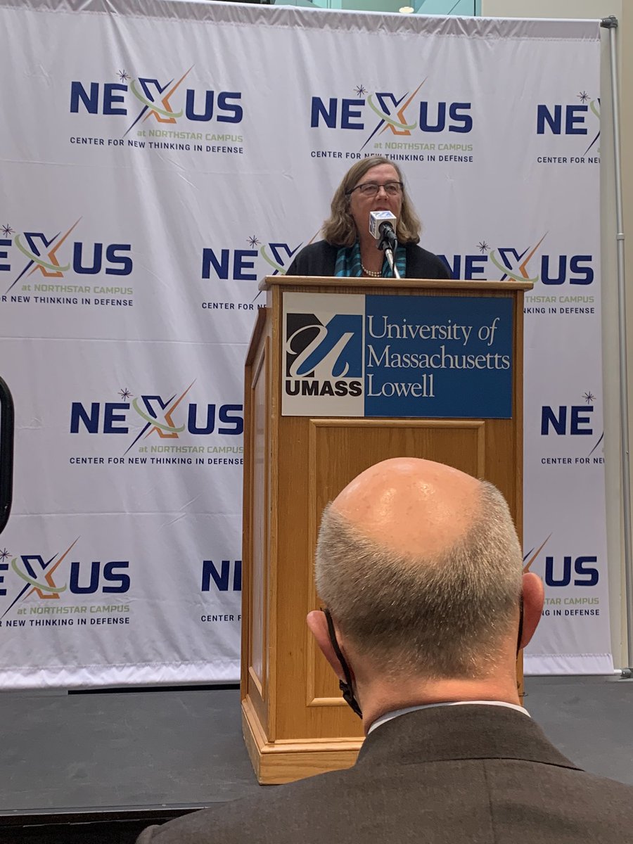 C3Nolan's tweet photo. Exciting day for Carolyn Kirk @Mass_Tech and the State of #Massachusetts to announce #NEXUS the Center for New Thinking in Defense #fast #innovation https://t.co/DgCGz4mahj