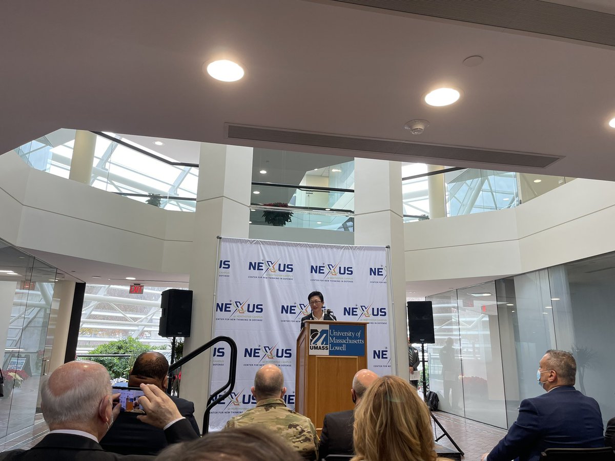 Bogdan Vernescu (@bogdan4research) on Twitter photo Launching NEXUS: the Center for New Thinking in Defense, a new vision that gathers corporations, labs, universities in MA, to enable accelerating the translation of research and workforce training for the US Army @MassEOHED <a href="/Mass_Tech/">MassTech Collaborative</a> <a href="/MassDev/">MassDevelopment</a> <a href="/UMassLowell/">UMass Lowell</a> <a href="/usarmy_devcom/">U.S. Army DEVCOM</a> Launching NEXUS: the Center for New Thinking in Defense, a new vision that gathers corporations, labs, universities in MA, to enable accelerating the translation of research and workforce training for the US Army @MassEOHED <a href="/Mass_Tech/">MassTech Collaborative</a> <a href="/MassDev/">MassDevelopment</a> <a href="/UMassLowell/">UMass Lowell</a> <a href="/usarmy_devcom/">U.S. Army DEVCOM</a>