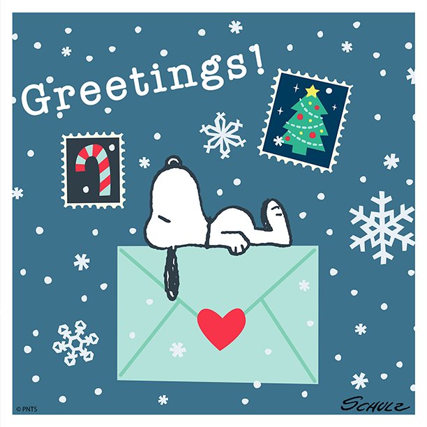 Snoopy's tweet photo. Season's Greetings! https://t.co/dFRahnNPLX