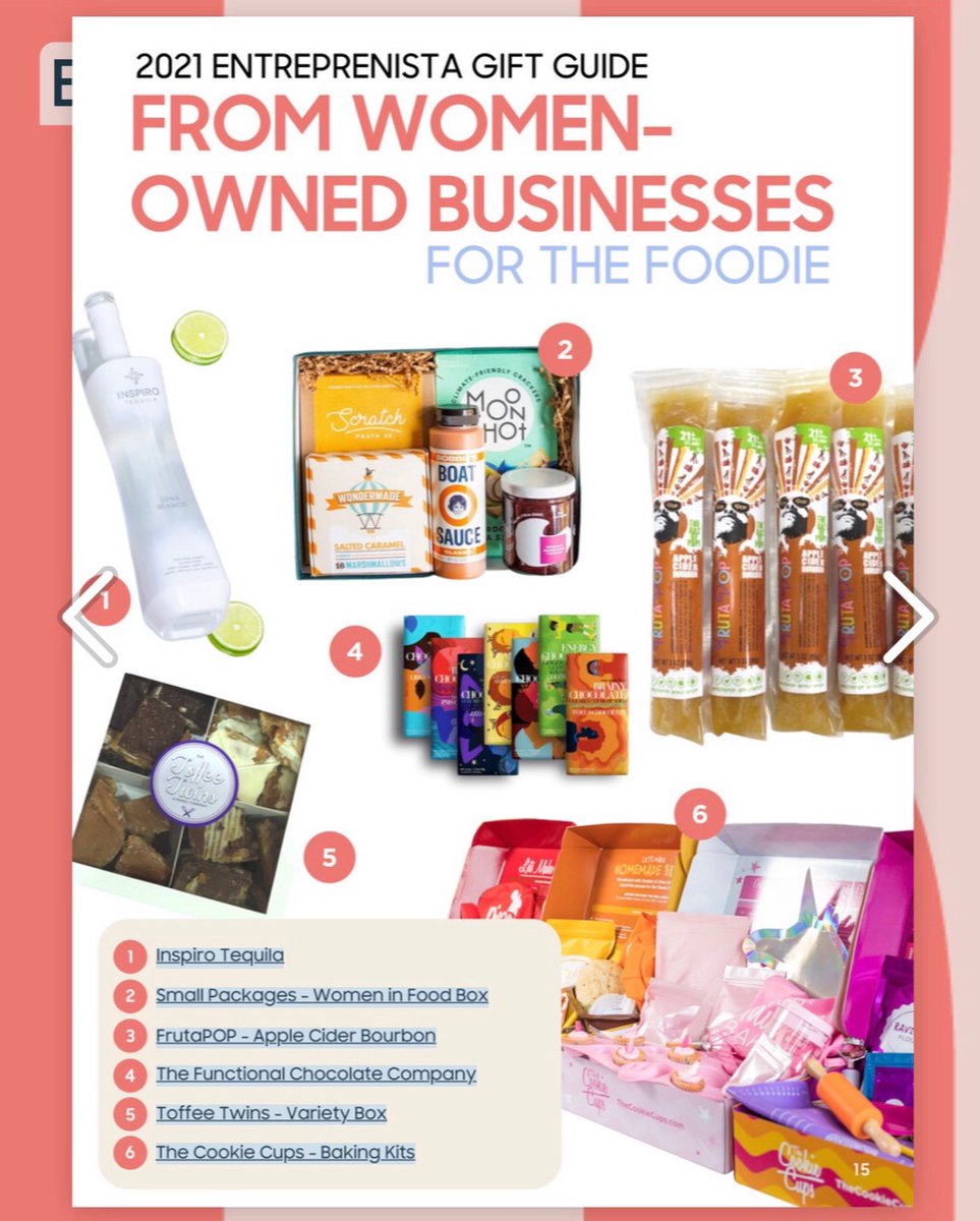 Fruta_POP's tweet photo. We’re thrilled to be included in the @2entreprenistas holiday gift guide! 🎁 🎄And to celebrate the holidays, save 15% off orders by using the code ENTREPRENISTAS15 at checkout. #holidaygift #holidaygiftguide https://t.co/koR68qRw2o