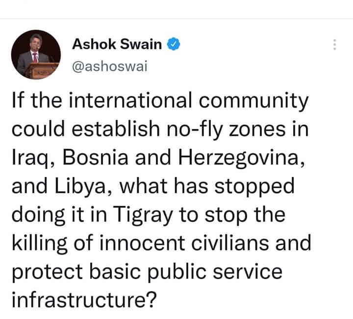 AtsbahaHailema3's tweet photo. Say no to fake reports in Ethiopia,
The Ethiopia gov't has engaged itself in fake,fabricated & false, choreographic & biased reports after bombing by drones, warplanes & heavy weaponries to whitewash the #TigrayGenocide.Any report by Ethiopia regime or & #EthHRC is void & null. https://t.co/hZTfaMzEzk