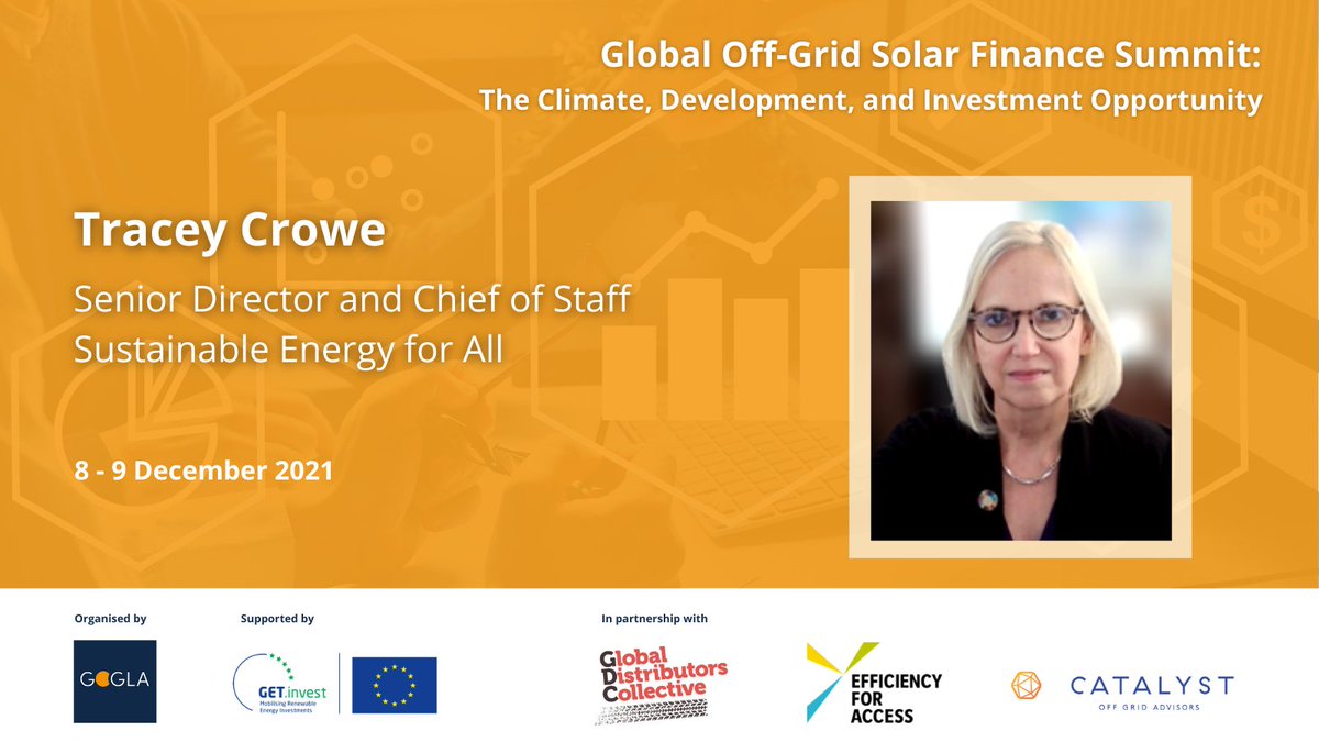GOGLAssociation's tweet photo. .@tlc_cleanenergy of @SEforALLorg highlights the importance of data in #integrated energy plans, to help identify where the gaps are. This data also needs to be accessible to all relevant stakeholders.
Tune in at the #OffGridSolarFinanceSummit: https://t.co/zUh9QtVqUv https://t.co/50zfyIy9L9