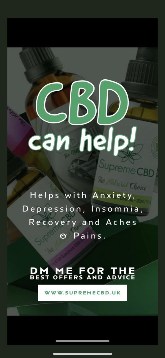 RETWEET and FOLLOW <a href="/supreme_cbd/">Supreme CBD - UK’s #1 CBD OIL</a> for a chance to win 1 of 6 bottles giving away from <a href="/supreme_cbd/">Supreme CBD - UK’s #1 CBD OIL</a> over the next week,  please COMMENT why you use/need <a href="/supreme_cbd/">Supreme CBD - UK’s #1 CBD OIL</a> to help us pick winners,  good luck 🤞🏻 supremecbd.uk