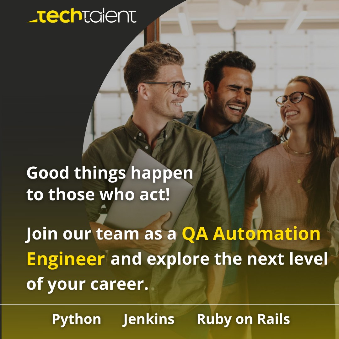 TechTalent_ro's tweet image. It’s time you venture out and explore the next level of your career as a QA Automation Engineer.
Join our Research &amp;amp; Development Centre Team - techtalent.ro/careers/qa-aut…