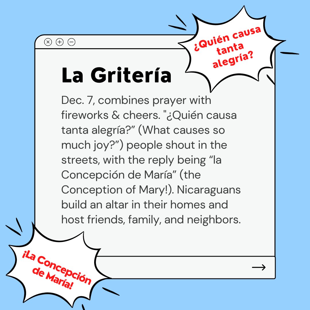 quixotecenter's tweet photo. Yesterday & today, #Nicaraguans celebrate La #Purísima. To learn more, read our latest blog post ⬇️
https://t.co/DYUpzmfRik
Click to gift nacatamales to Nicaraguans in need ⬇️
https://t.co/T7LHcMw7Ea
#Nicaragua #Nicoya #Nica #Pinolero #Pinoleros #CentralAmerica #Nacatamales https://t.co/CSRZ4Wvvqw