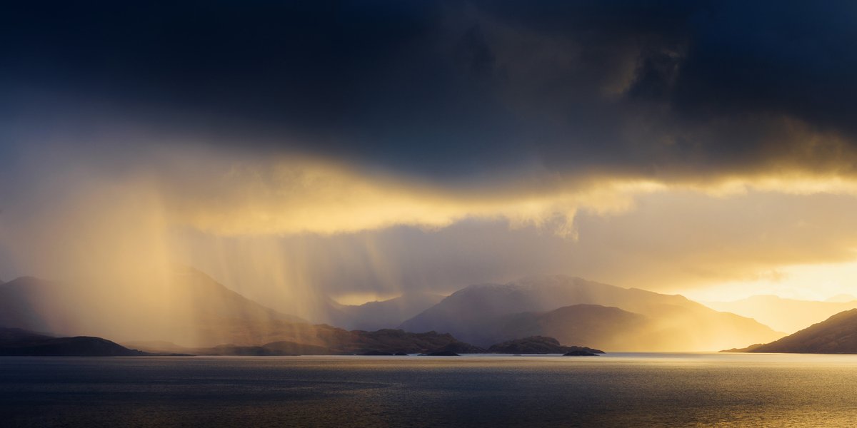 Dawn rain over Knoydart  #Armadale #IsleofSkye #Knoydart #Scotland damianshields.com