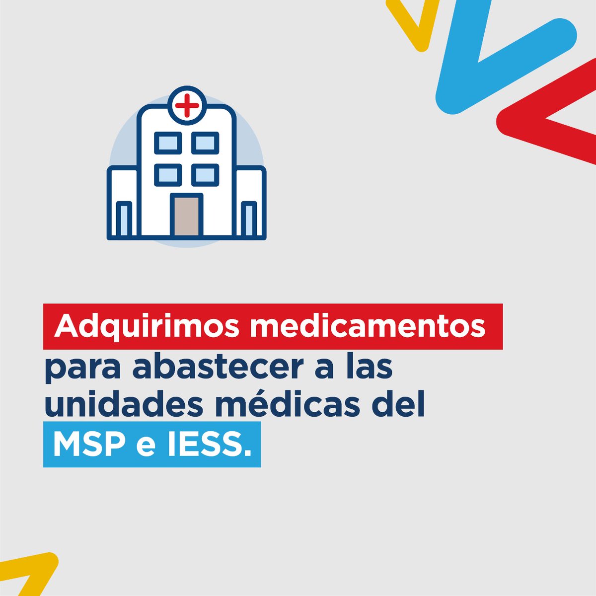 Salud_Ec's tweet photo. BUENAS NOTICIAS | El #GobiernoDelEncuentro, a través de @Salud_Ec, realiza una compra masiva e inmediata de medicamentos para garantizar el abastecimiento de medicinas en todas las casas de salud del MSP e @IESSec.
 
#JuntosLoLogramos https://t.co/eVI9exzLfb
