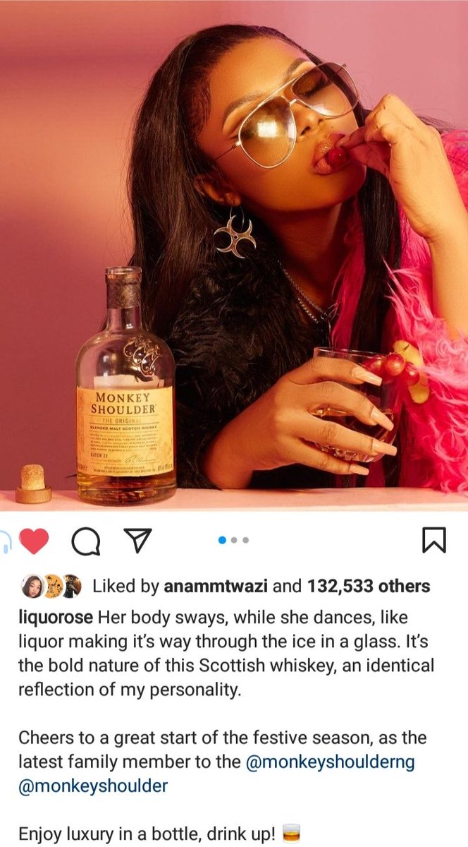 Chuku55304127's tweet photo. The caption is everything for me... It deserves its own fanbase. But may be that'll be a discussion for another day. So creative and smart.. 🥃🥃🥃
MONKEY SHOULDER
CONGRATULATIONS LIQUOROSE
#MakeitMoney
#LiquoroseXMonkeyShoulder
#Liquorose
#Liquolions🦁 https://t.co/atvaTGykBb