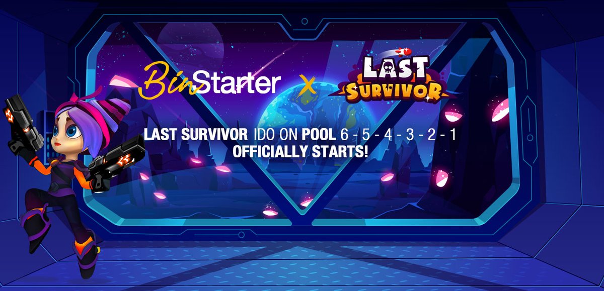 BinStarterio's tweet photo. 🥳Last Survivor Pool Round Starts Now!

All guaranteed allocations from pool 1 - 6 will have 3 hours to purchase till UTC 19:00

🌐Location: https://t.co/FYTBlzqTRZ https://t.co/LyGTMhITGw