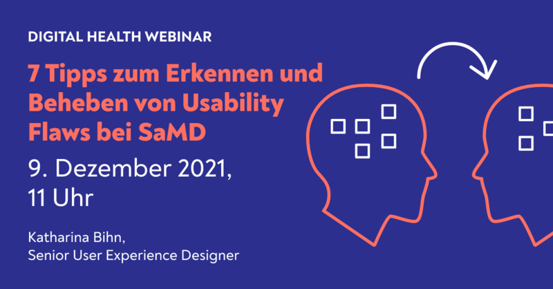 TWTDigiHealth's tweet photo. Morgen ist es soweit! Unser Webinar zum Thema: "7 Tipps zum Erkennen und Beheben von Usability Flaws bei SaMD" findet statt und wir haben noch ein paar freie Plätze! 
Hier geht's zur Anmeldung: https://t.co/ilbrq1bgQ7 https://t.co/npkosr2aWD