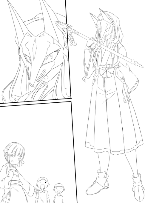 次描くときはもっと簡略化されそうなくらいめんどくさい正義のヒロインさんでしたとさ 