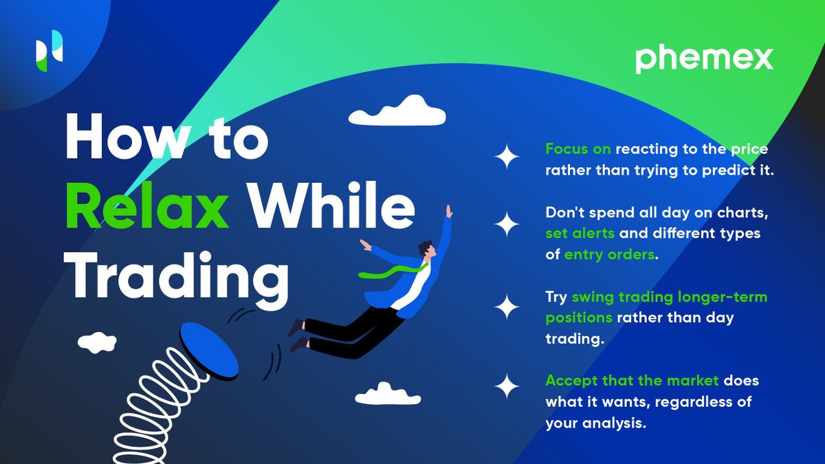Phemex_official's tweet photo. Stressed out with the markets?🤒 calm yourself with the tips below 😇 

#trade #relax #crypto #market #phemex #wednesdaywins https://t.co/4TZ9GD63lY