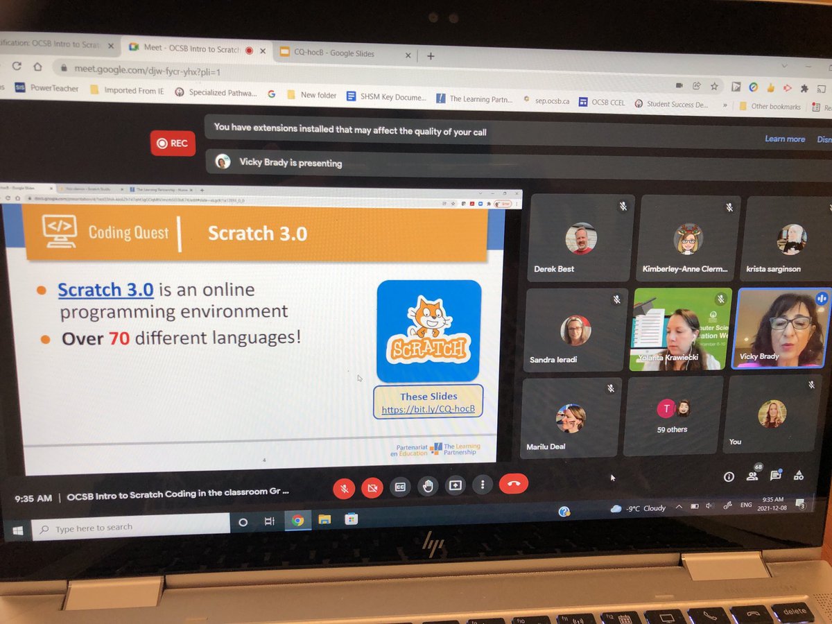 NedaBernabo's tweet image. Intro to Scratch Coding for grades 4-8 is starting! Excited to learn more from @TLPCanada and @VickyLearnToday #codingquest #ocsbCodes @YKrawiecki @jengauthier9