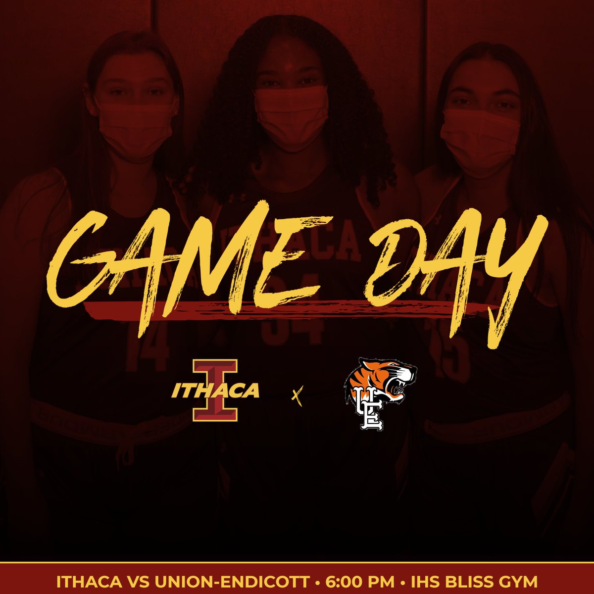 Our <a href="/IthacaGirlBBall/">Ithaca Girls BBall</a> team hosts @tigers_ue tonight at 6:00 PM.  Catch our livestream on our ICSD Athletics YouTube channel!