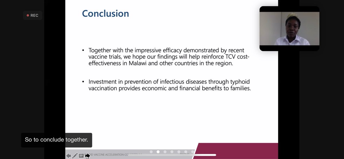 PreventTyphoid's tweet photo. Typhoid is expensive. 💰 Fumbani Limani presents the TyVAC Malawi cost of illness study, which found that costs to treat #typhoid + lost income accounted for more than 40% of monthly income for many Malawian families. This emphasizes the cost-effectiveness of TCVs.
#Typhoid2021 https://t.co/1QgaigYwDP
