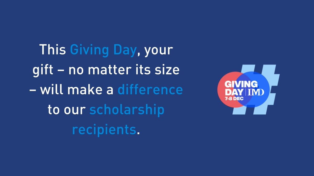 karpachii's tweet photo. There are so many ways your support can make a difference to our first Giving Day. Check in on our challenges now to see how your gift can unlock vital additional funds. Find out more: https://t.co/QrcFirPsMz #IMDGivingDay @IMD_Bschool https://t.co/sdl6I1Ky1A