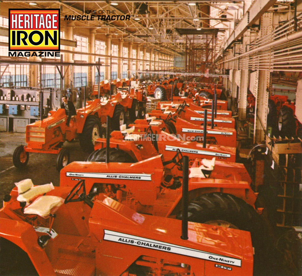 HeritageIronMag's tweet photo. The One-Ninety XT farm tractor is one of 10 basic models now in production at our West Allis, WI, plant. For the year ending 1965, the consolidated sales total for AC was $714,909,731, a 13% increase over 1964.–1965 AC Annual Report #WaybackWednesday #AllisChalmers #MuscleTractor https://t.co/tNcUMW4DSH