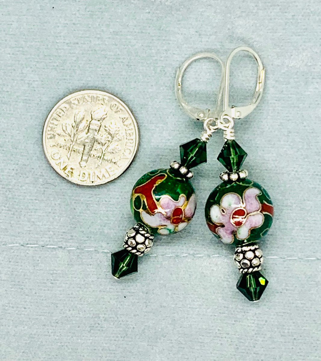Available at: ShoshJewelsNYC.etsy.com #christmas gifts  #etsy #cloisonneearrings #presents etsy.me/3lMNtkd
