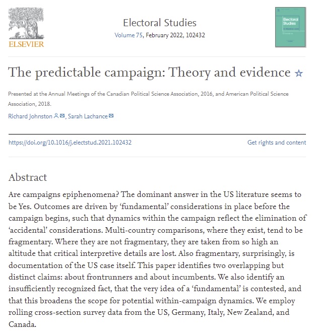 Electoral Studies tweet media