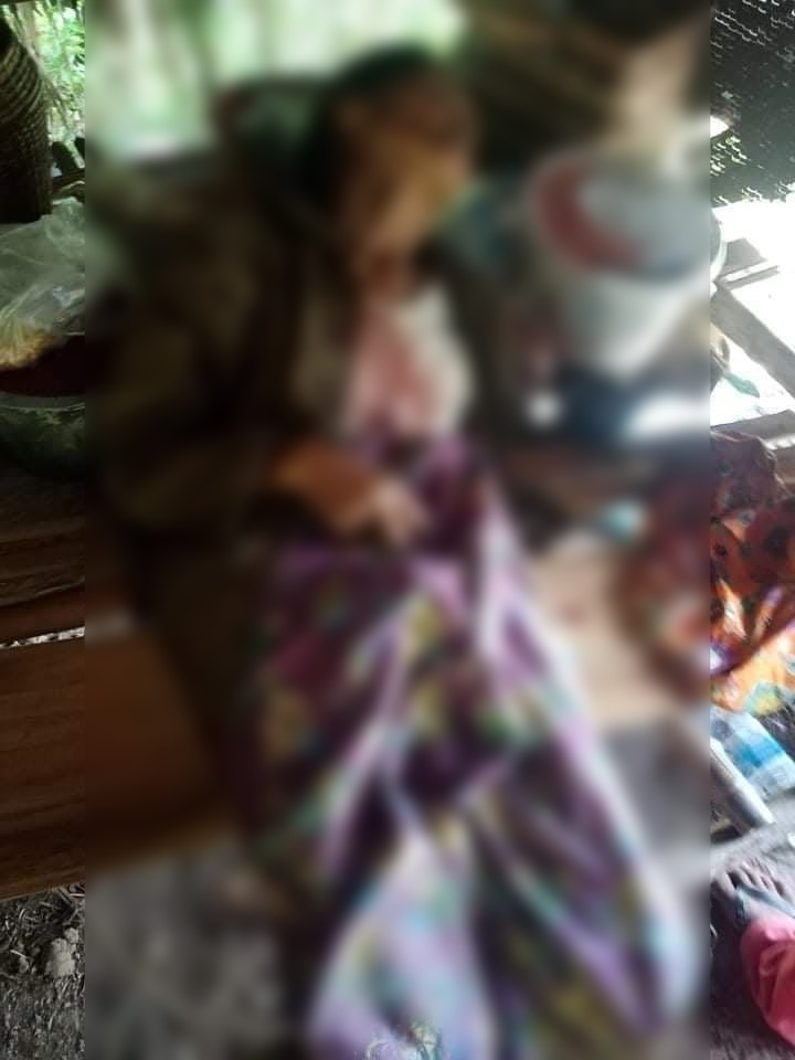 TheChindwin's tweet photo. EDITED: The junta’s massacre continues 
Out of four - three have been found alive and only one was murdered. The victim is identified as Daw Win Ye, aged 65 and her body was yama bridge in Don Taw village, Salingyi Tonwship, Sagaing region. Her body has been buried. https://t.co/0EHIbrKIHj