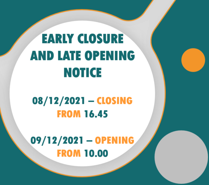 *IMPORTANT NOTICE* Changes to office hours today and tomorrow