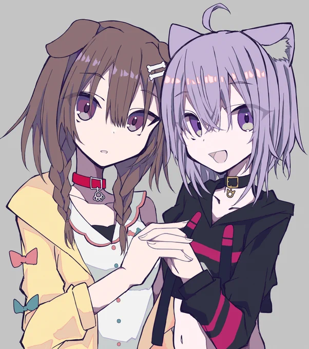 戌神ころねさん&猫又おかゆさん

#できたてころね #絵かゆ 