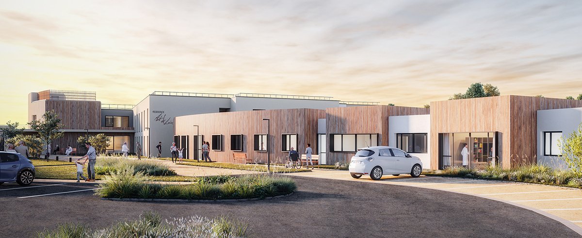 - Grand âge - Nous partageons notre proposition pour l'extension de l'EHPAD "Art &amp; Loire" à Saint Georges-sur-Loire pour les #RésidencesLigériennes. Une architecture centrée sur l'usage et le bien-être des résidents et des personnels 🍃🩺 #concours #architecture #sante #teamarchi