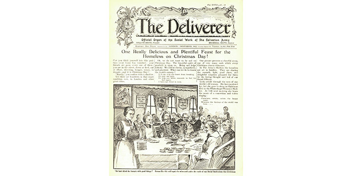 #ArchiveAdventCalendar #FestiveTraditions
The Salvation Army has been providing food & shelter to the homeless since the 1880s. As a part of this work, they provide a Christmas meal each year. [Image: Feast for the Homeless on Christmas Day, The Deliverer, December 1922]