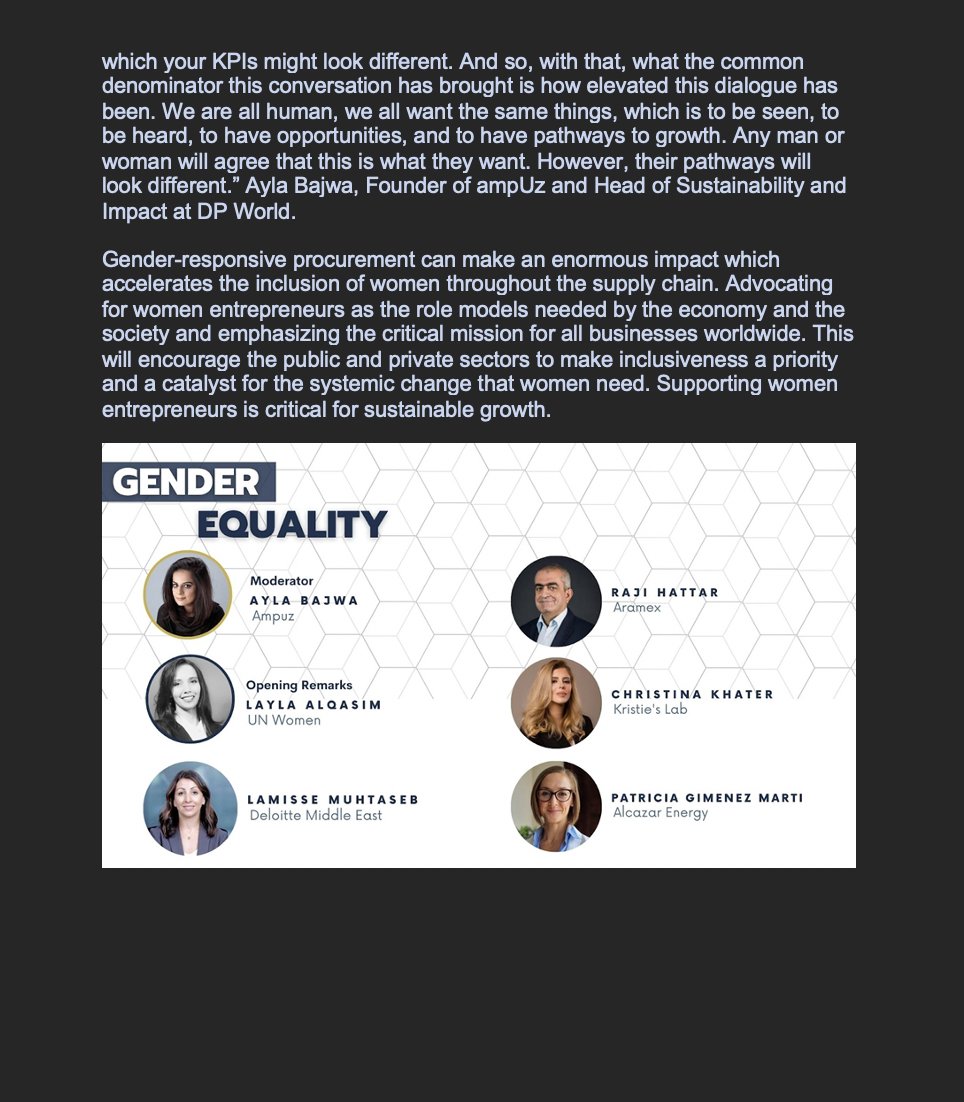 📣EXPO 2020: Gander Equality
Joining forces at the UN Hub for gender equality
#GlobalCompact #UNHub #SDG5 #GlobalGoals