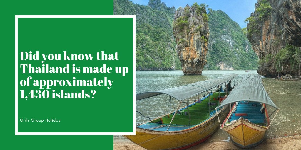 group_holiday's tweet photo. Did you know that #Thailand is made up of approximately 1,430 islands? https://t.co/b9kInE2YDV