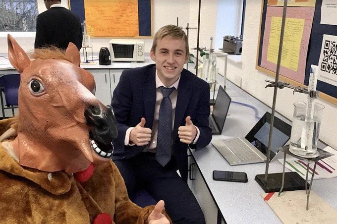Even Joseph's donkey takes his A-Level required practical seriously.