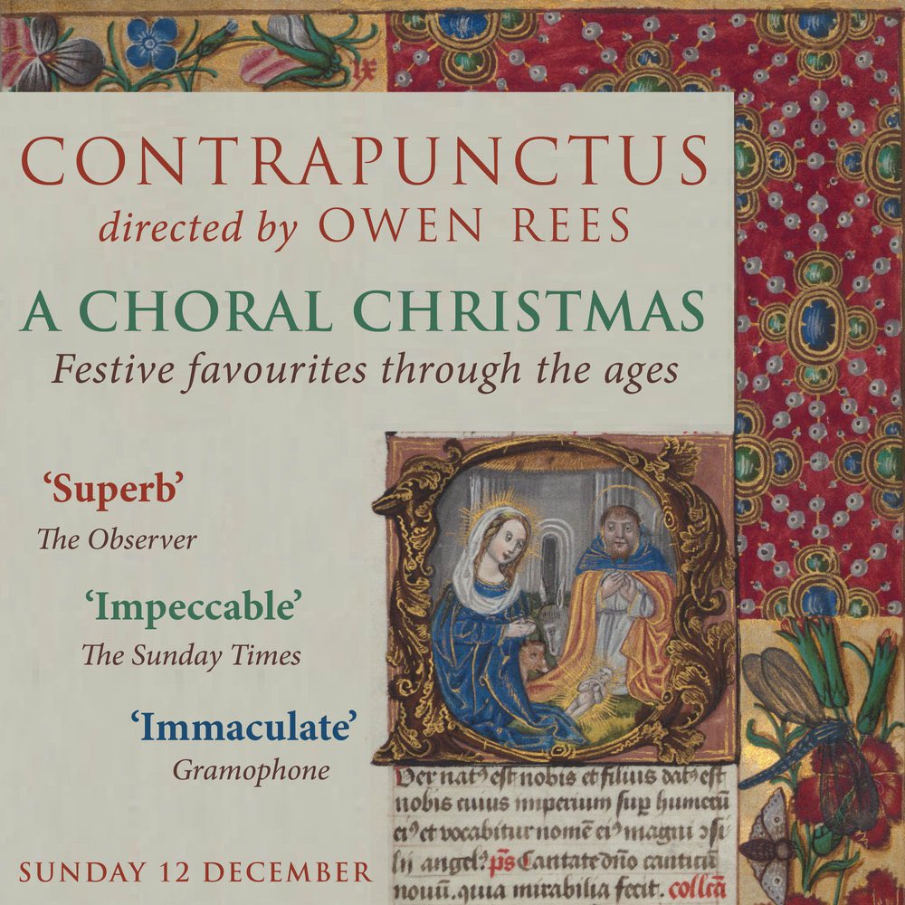 This Sunday 12 Dec @QueensCollegeOx chapel, enter into the festive spirit with us in Christmas music by Byrd, Tallis, Praetorius, Holst, McDowall and others.
contrapunctus.org.uk/tickets