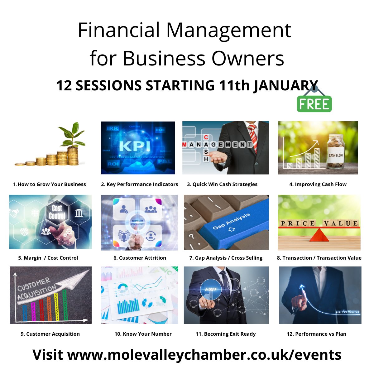 Mole Valley Chamber (@molevalleychamb) on Twitter photo Planning for '22, or out of work mode already?
Bookings are open for our 12 session Financial Management for Business Owners course which begins on 11th January.
Full details at molevalleychamber.co.uk/financial-mana…
It's FREE for members.
<a href="/RichardExcell/">Excell Design</a> <a href="/SatNav4Business/">Jeremy Webb</a> <a href="/JackieAdamsHR/">Jackie Adams</a> Planning for '22, or out of work mode already?
Bookings are open for our 12 session Financial Management for Business Owners course which begins on 11th January.
Full details at molevalleychamber.co.uk/financial-mana…
It's FREE for members.
<a href="/RichardExcell/">Excell Design</a> <a href="/SatNav4Business/">Jeremy Webb</a> <a href="/JackieAdamsHR/">Jackie Adams</a>
