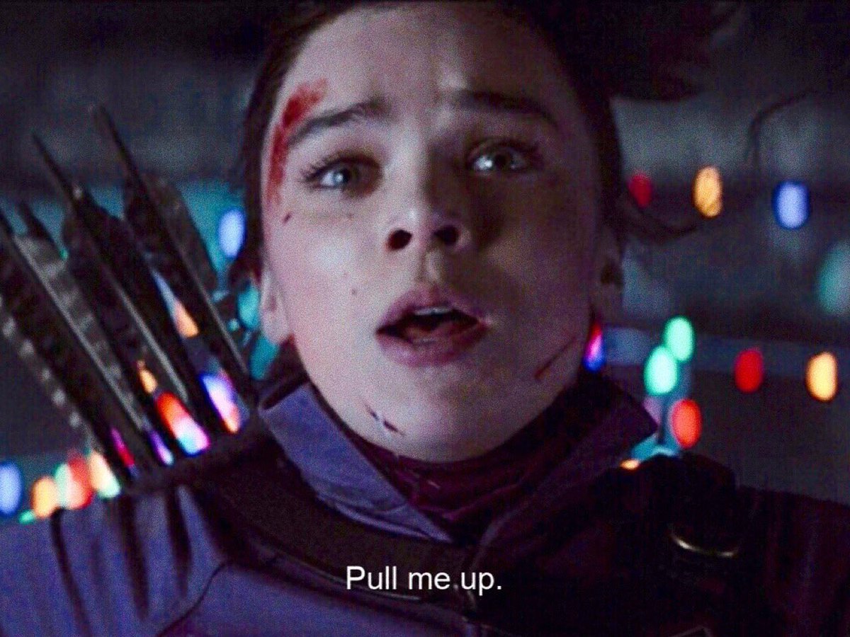 wandaslizzie's tweet photo. cw // #Hawkeye ￼  spoilers 
.
.
.
.
. 
marvel what the hell am i supposed to do with this contrast huh???? https://t.co/OvCIxyJ24m