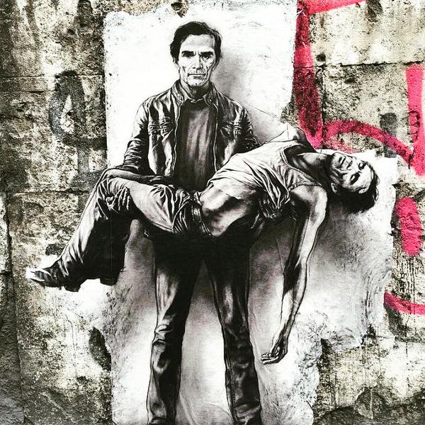 PatrickFavrel's tweet image. #StreetArt : Pier Paolo Pasolini by #ErnestPignonErnest