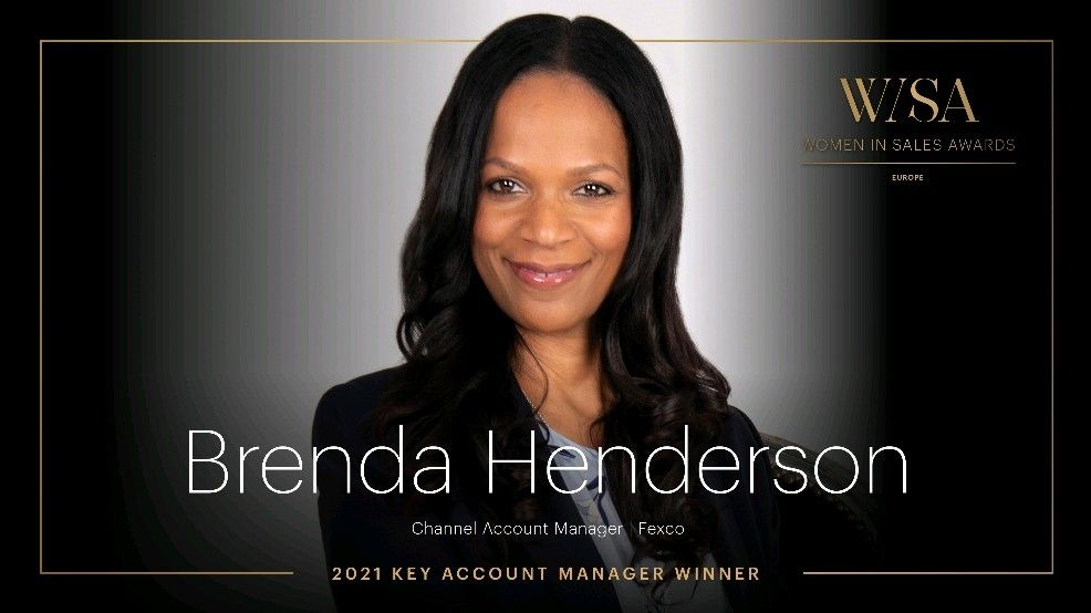 Fexcogroup's tweet photo. Congratulations to Brenda Lee Henderson who has been awarded the 2021 key account manager in the Women In Sales Awards. @WISAwards
#WomenInSales #WISAwards #WISA #WomenInSalesAwards #FexcoWIP https://t.co/evtmFM1UkD