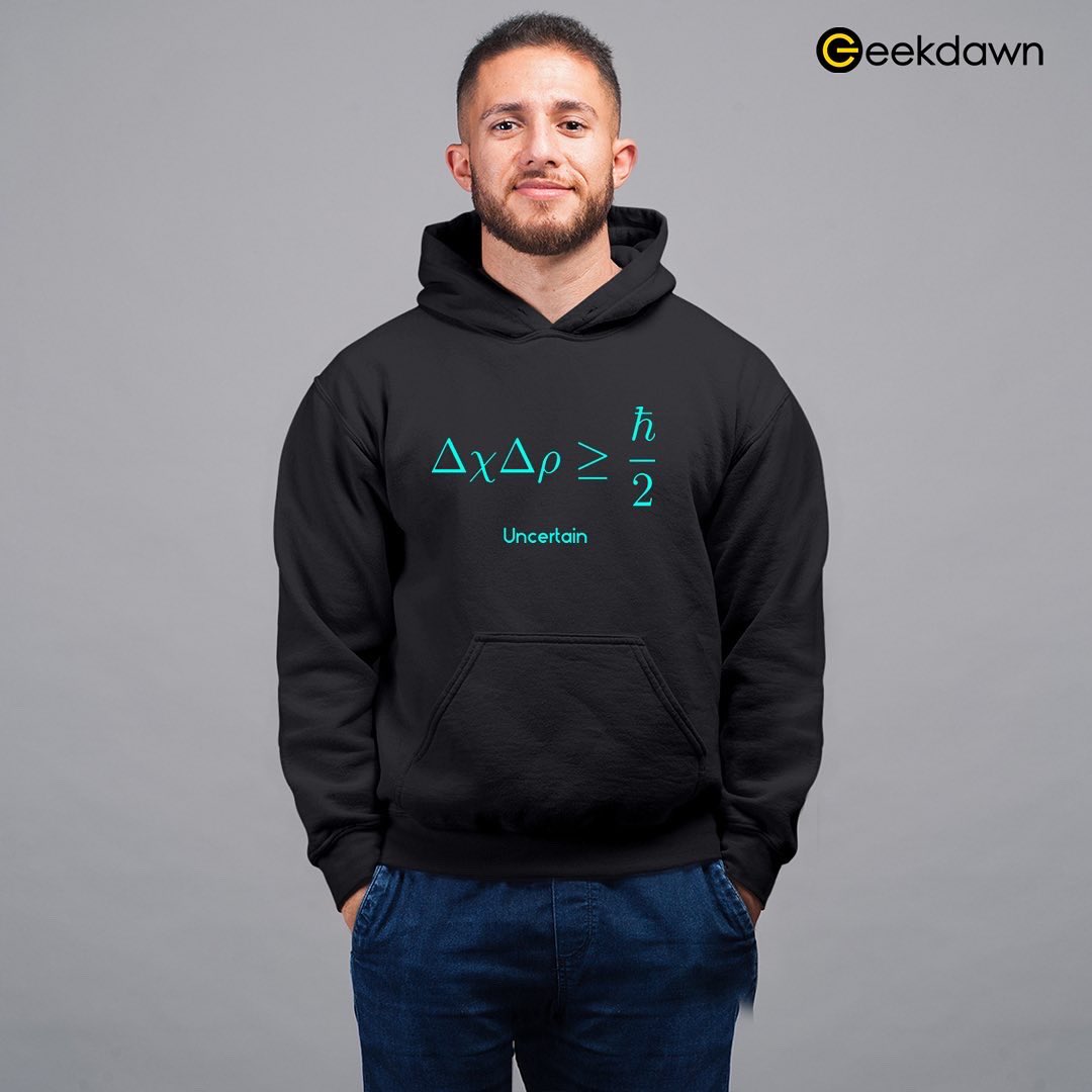 geekdawn's tweet photo. Heisenberg uncertainty principle T-Shirt

Shop now on https://t.co/tSC1tCydjQ

geekfashion #Sudoman #geektime #graphicdesign #jerk #movies #gifting #special #artists #physicsfun #physics #giftideas https://t.co/gx9o6L3jz5
