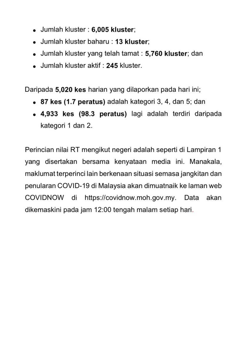 KKMPutrajaya's tweet photo. Kenyataan Akhbar Kementerian Kesihatan Malaysia 

Situasi Semasa Jangkitan Penyakit Coronavirus 2019 (COVID-19) di Malaysia - 8 Disember 2021 https://t.co/xzAgIKLSFm